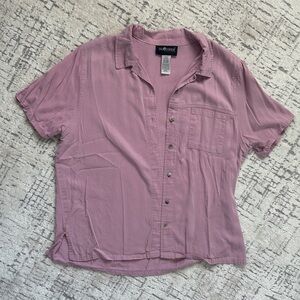 Soft Surroundings Mauve Short Sleeve Shirt